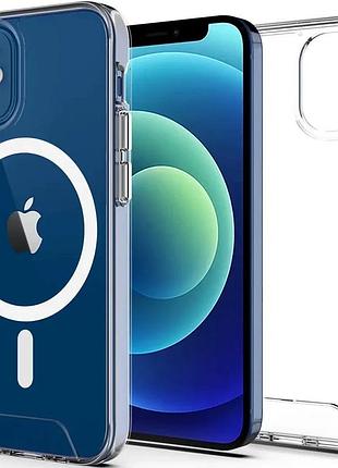 Чехол tpu для apple iphone 11 (6.1") прозорий анти-удар magsafe (913428)