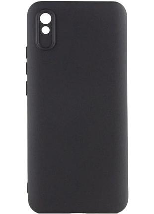 Чехол накладка full camera для xiaomi redmi 9a силіконовий чорний (917044)