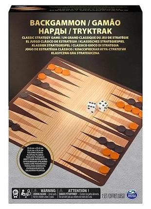 Настільна гра нарди для 2-4 гравців картонна українською від 6 років (825336)