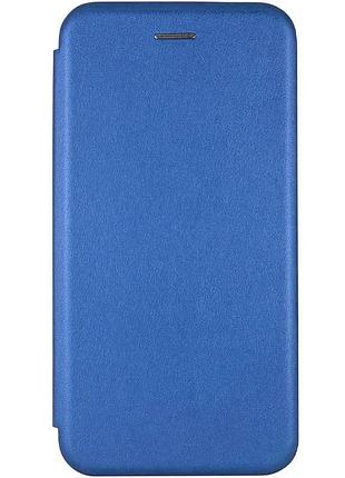 Чохол-книжка для xiaomi redmi 9a штучна шкіра синій з підставкою 360 градусів (918915)