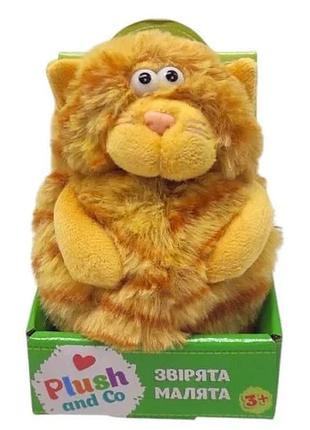 М'яка іграшка plush and co котик рудий 12 см (839485)