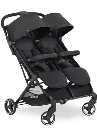 Прогулочная коляска для двойни hauck swift x duo 84х75х102 см черная (825112)