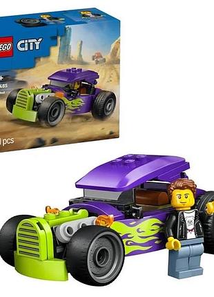 Конструктор lego city хотрод 81 деталь пластик фиолетовый с неоновым зеленым (824885)