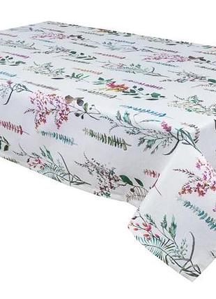 Скатертина овальна mantel470 водовідштовхуюча 75% бавовна 140x280 см квітковий (874156)