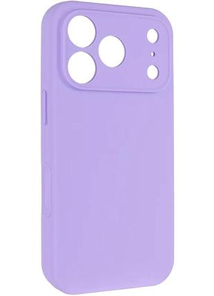 Чохол silk full camera protective для apple iphone 17 pro 6.3" силіконовий сиреневий (917838)