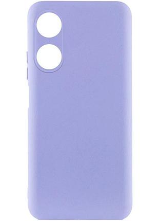Чехол silicone cover full camera для oppo a38/a18 силіконовий сиреневий (923095)