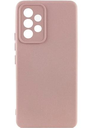 Чехол silicone cover full camera для samsung galaxy a33 5g силиконовый розовый (917421)