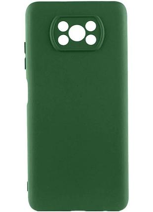 Чехол накладка full camera для xiaomi poco x3 nfc / poco x3 pro tpu зелёный (929239)