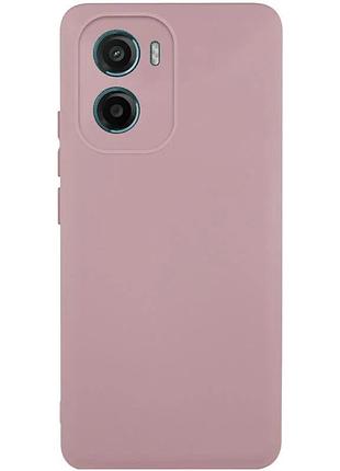 Чехол silicone cover full camera для motorola moto g05 / e15 4g силиконовый розовый (928731)