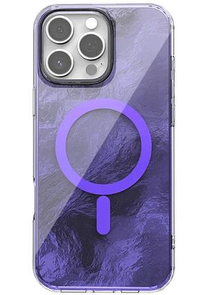 Чехол tpu shiny mountain для apple iphone 16 pro max magsafe purple (930520)