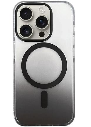 Чехол накладка для apple iphone 14 pro magsafe tpu + pc чорний (918767)