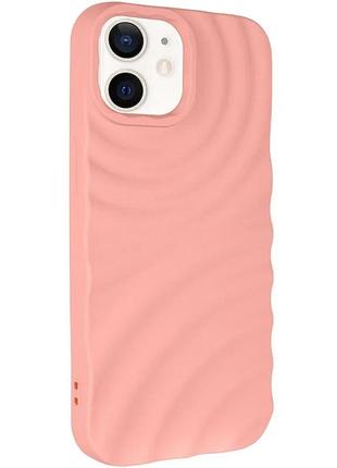Чехол tpu monowave для apple iphone 12 pro 6.1" розовый устойчивый к царапинам (918691)