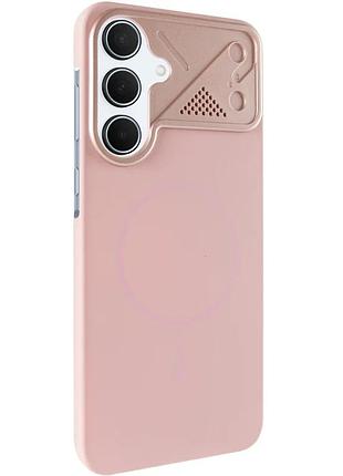 Чехол накладка для samsung galaxy a36 5g magsafe пластиковый розовый (910686)