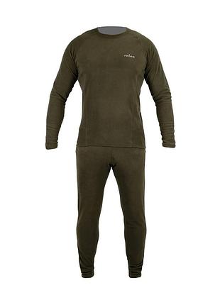Термобілизна чоловіча tribe microfleece футболка+штани фліс 2xl оливковий (883977)
