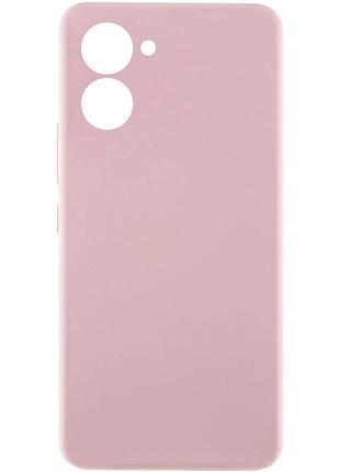Чехол накладка full camera для realme c33 силиконовый 0,5 мм розовый pink sand (921280)