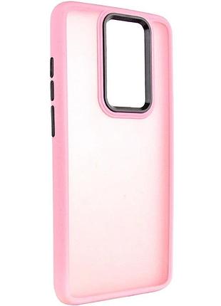 Чехол накладка для xiaomi redmi note 8 pro противоударный tpu+pc 0,5 см розовый (915905)