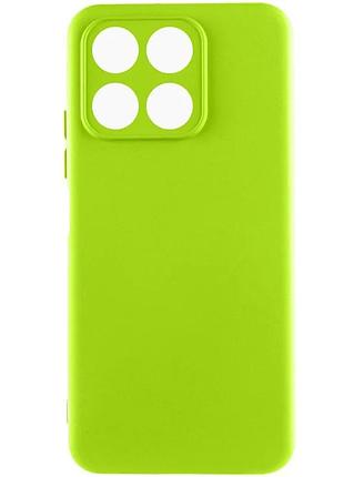 Чехол накладка full camera для huawei honor x8a силіконовий салатовий (931081)