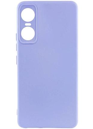 Чехол silicone cover full camera для tecno pop 6 pro силіконовий сиреневий (912376)