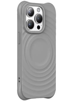 Чехол tpu orbit magsafe для apple iphone 14 pro 6.1" темно-сірий (916437)