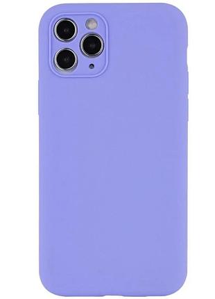 Чехол silk full camera для apple iphone 12 pro силіконовий 6.1" сиреневий (919252)
