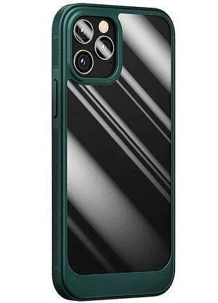 Чехол накладка для apple iphone 14 pro max tpu+pc 6.7" dark olive (918804)