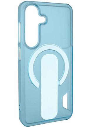 Чехол накладка для samsung galaxy s26 magsafe пластик light blue (921147)