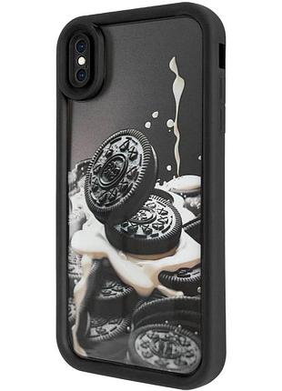 Tpu чехол для apple iphone xs max 6.5" накладка oreo (916846)