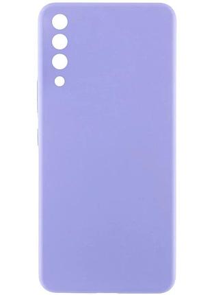 Чехол silicone cover full camera для samsung galaxy a50/a50s/a30s силіконовий сиреневий (911116)