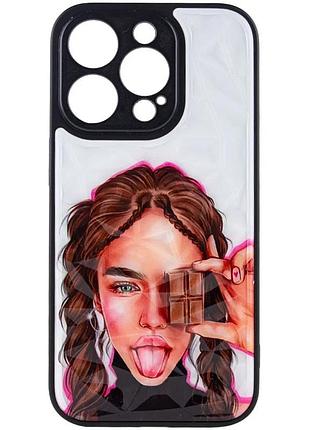 Tpu+pc чехол prisma ladies для apple iphone 14 pro max 6.7" chocolate (922912)