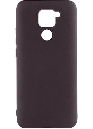 Чехол silicone cover для xiaomi redmi note 9 / redmi 10x силиконовый шоколадный (920709)