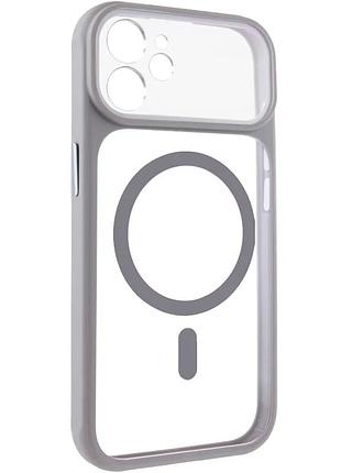 Чехол для apple iphone 11 magsafe tpu+pc серый 6.1" (923052)