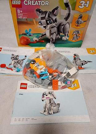 Lego creator 3in1 «playful cat» / «игривый кот» (артикул 31163)