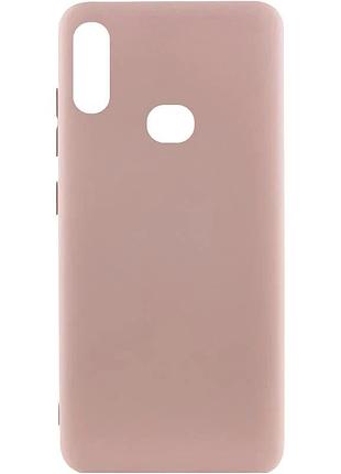 Чехол накладка для samsung galaxy a10s силиконовый розовый pink sand 0,5 мм (924545)