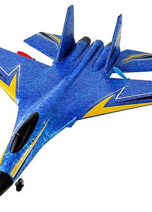 Радіокерований літак sche hw33 new foam 100 м 10-12 хв спінений epp синій (913293)