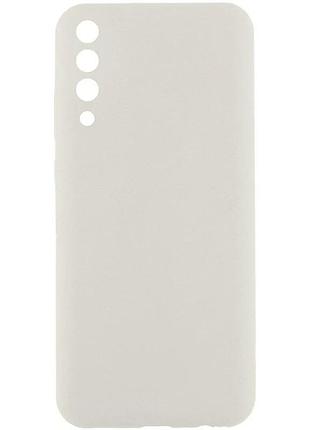 Чехол silicone cover full camera для samsung galaxy a50/a50s/a30s силіконовий білий (913563)