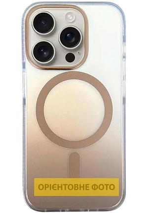 Чехол накладка для apple iphone 17 pro 6.3" tpu + pc golden з технологією magsafe (917792)