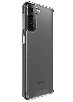 Чехол tpu накладка для samsung galaxy s22+ прозрачный термополиуретан анти-удар 1 шт (918848)