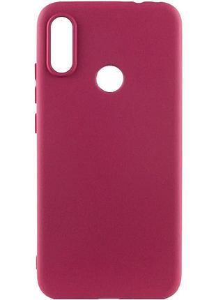 Чехол накладка tpu для huawei p smart+ (nova 3i) бордовий marsala анти-відбитки (929973)