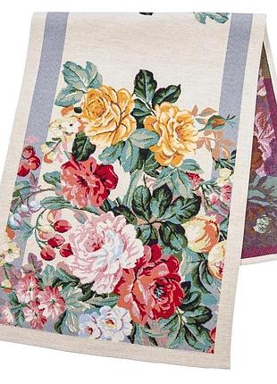 Гобеленовая дорожка limaso tanzanita 45x140 см цветочный 60% полиэстер, 24% хлопок, 16% акрил (874080)
