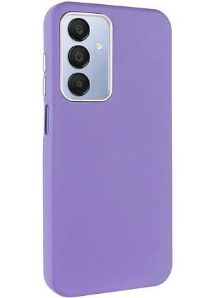 Чохол накладка для samsung galaxy a25 5g tpu + штучна шкіра світло-фіолетовий (922519)