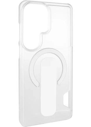 Чехол накладка для samsung galaxy s26 ultra magsafe с функцией подставки прозрачный пластик (924485)