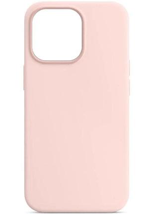 Чехол накладка для apple iphone 11 pro max 6.5" силиконовый розовый chalk pink (924357)