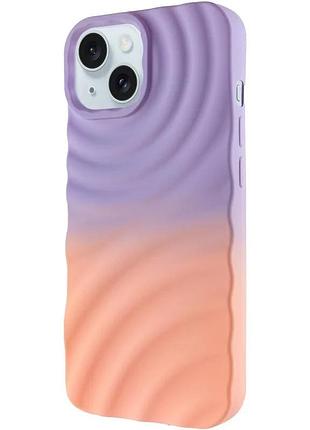 Чохол tpu colorwave для apple iphone 13/14 6.1" силіконовий dasheen/peach (922036)