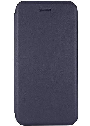 Чехол-книжка для samsung galaxy a37 5g экокожа темно-синий с функцией подставки (929908)