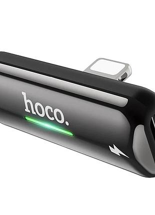 Перехідник hoco ls27 dual lightning для зарядки та аудіо 0,3 м алюміній сірий (925400)