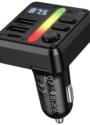 Азу fm модулятор hoco e89 libre 45w 2xusb 2xtype-c пластик черный 72x44x47 мм (916677)