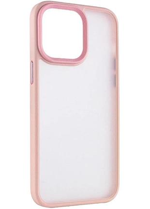 Tpu+pc чехол для apple iphone 15 pro 6.1" накладка рожевий (921529)