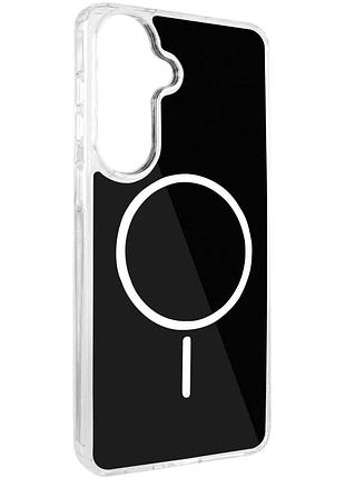 Чехол накладка tpu+pc для samsung galaxy s26+ magsafe чорний (919167)