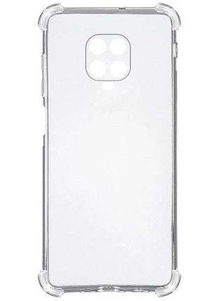 Tpu чехол усиленный для xiaomi redmi note 9s/note 9 pro/9 pro max прозрачный анти-удар 1 шт (921643)