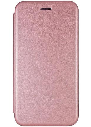 Чехол-книжка для xiaomi redmi 9c/10a искусственная кожа 0,5 см розовый золото (922591)